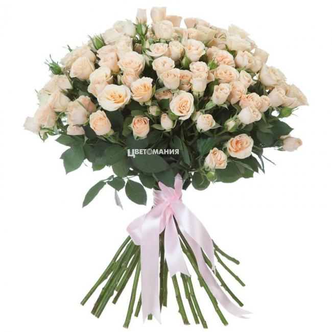 Кустовые розы, 21шт